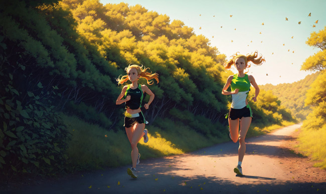 Обои картинки фото аниме, пейзажи,  природа, нейросети, графика, нейроарт, ai, art, нейронные, сети, рисунки, нейро, искусство