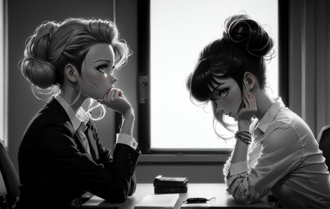 Обои картинки фото аниме, unknown,  другое , нейросети, графика, нейроарт, ai, art, нейронные, сети, рисунки, нейро, искусство