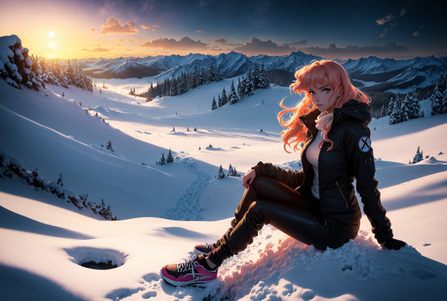 Обои картинки фото аниме, пейзажи,  природа, нейросети, графика, нейроарт, ai, art, нейронные, сети, рисунки, нейро, искусство