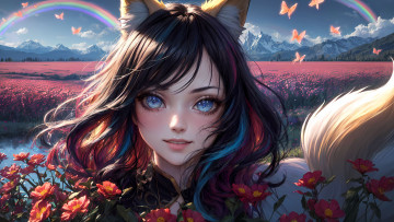 Картинка аниме животные +существа нейросети графика нейроарт ai art нейронные сети рисунки нейро искусство нейрографика graphics neuroart neural networks drawings neuro neurography