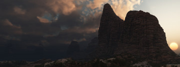 Картинка 3д графика nature landscape природа