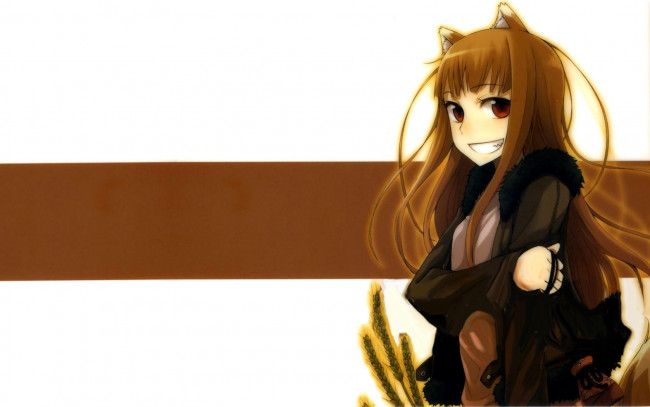 Обои картинки фото аниме, spice, and, wolf