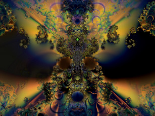 Картинка 3д графика fractal фракталы фрактал