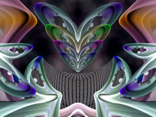 Картинка 3д графика fractal фракталы фрактал