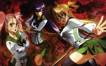 Картинка аниме highschool of the dead девушки