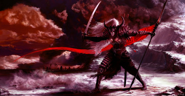 Картинка фэнтези люди рыцарь доспехи