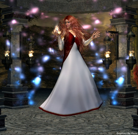 Обои картинки фото 3д, графика, fantasy, фантазия, магия, девушка