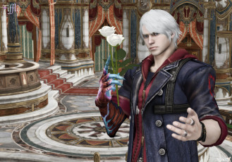 Картинка 3д графика people люди розы мужчина