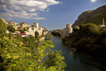 Картинка города мостар босния герцеговина мост река