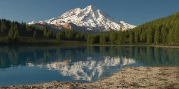 Картинка 3д графика nature landscape природа лес горы озеро