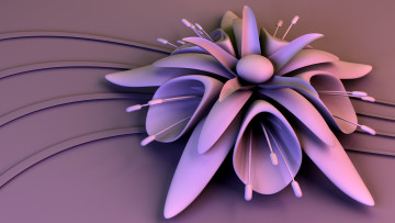 Картинка 3д графика flowers цветы фон лепестки