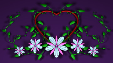 Картинка 3д графика flowers цветы лепестки