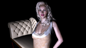 Картинка 3д графика people люди взгляд девушка