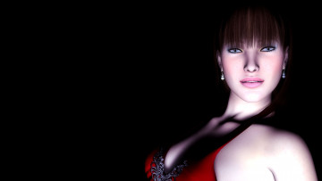 обоя 3д, графика, portraits, портрет, девушка, взгляд