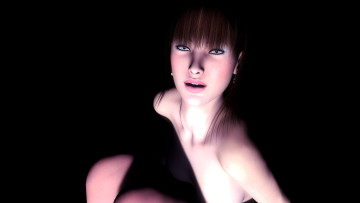 Картинка 3д графика portraits портрет взгляд девушка