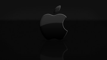 Картинка компьютеры apple яблоко логотип фон