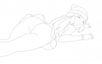 Картинка рисованные минимализм девушка