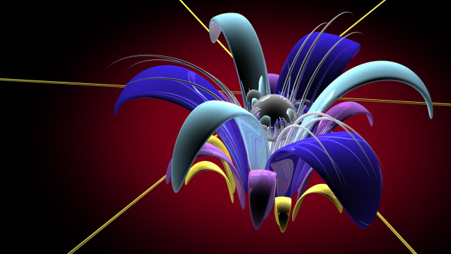 Обои картинки фото 3д, графика, flowers, цветы, лепестки