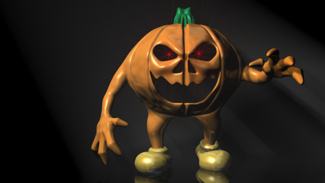 Обои картинки фото 3д, графика, humor, юмор, тыква