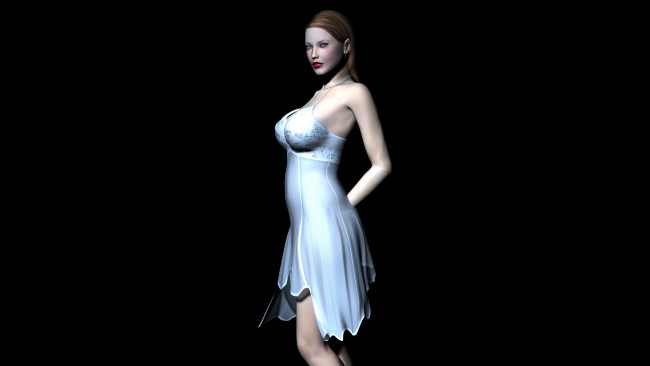 Обои картинки фото 3д, графика, people, люди, взгляд, девушка