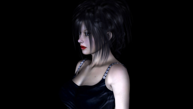 Обои картинки фото 3д, графика, people, люди, взгляд, девушка