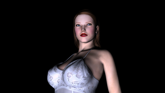 Обои картинки фото 3д, графика, people, люди, взгляд, девушка