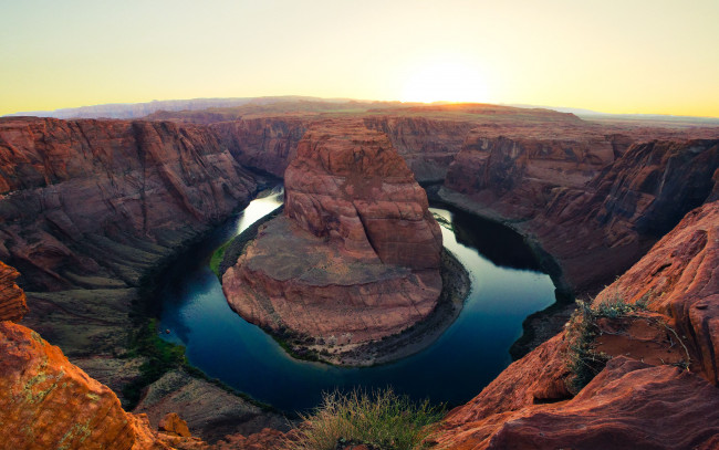 Обои картинки фото horseshoe, bend, page, arizona, природа, реки, озера, каньон, глен, подкова, река, колорадо, аризона, colorado, river, glen, canyon