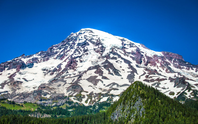 Обои картинки фото mount, rainier, national, park, washington, природа, горы, национальный, парк, маунт-рейнир, вулкан, рейнир