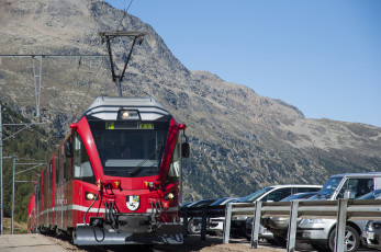 обоя техника, электрички, электропоезд, горы