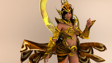 Картинка 3д+графика фантазия+ fantasy доспехи взгляд девушка