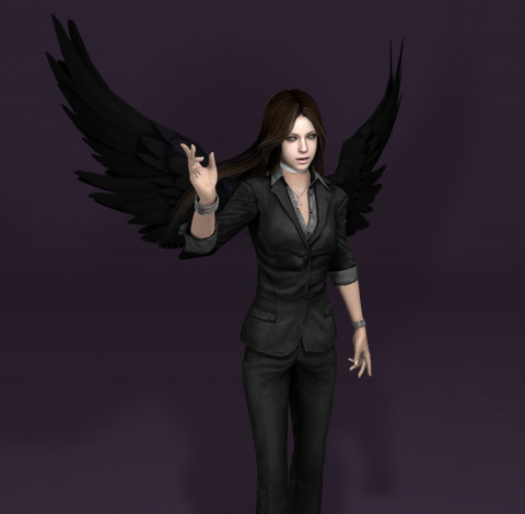 Обои картинки фото shattered  reality, 3д графика, фантазия , fantasy, падший, ангел