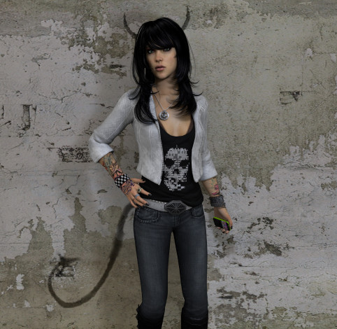 Обои картинки фото shattered  reality, 3д графика, фантазия , fantasy, взгляд, девушка