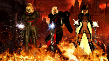 Картинка видео+игры dark+heresy девушки взгляд фон оружие