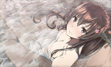 Картинка аниме kantai+collection вода взгляд девушка kappipe brd0520 kancolle yamato kantai collection