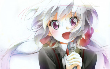 Картинка аниме senki+zesshou+symphogear радость девушка chris yukine senki zesshou symphogear арт микрофон