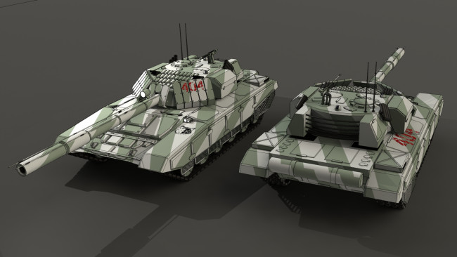 Обои картинки фото техника, 3d, танки