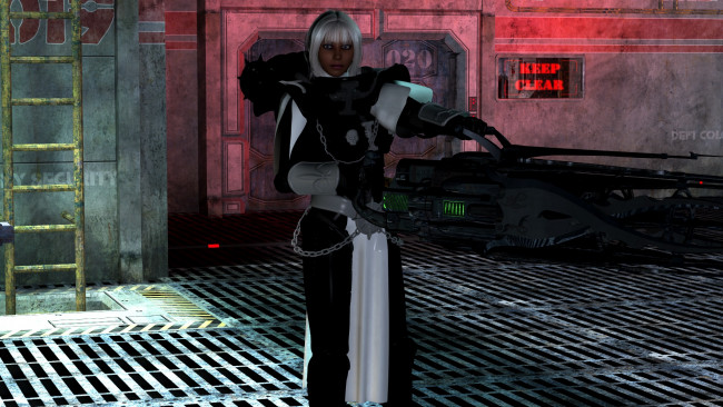 Обои картинки фото видео игры, dark heresy, фон, девушка, взгляд