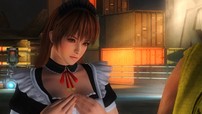 Обои картинки фото видео игры, dead or alive 5, девушка, фон, взгляд