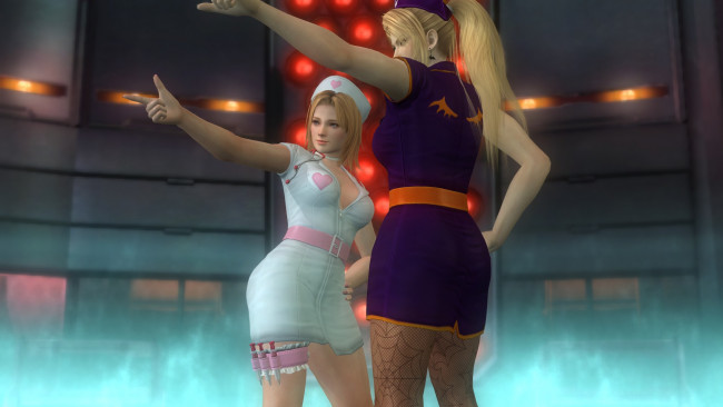 Обои картинки фото видео игры, dead or alive 5, взгляд, девушки, фон