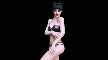 обоя 3д графика, люди , people, девушка, взгляд, фон