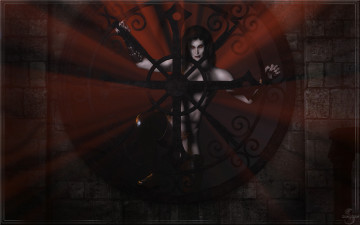 Картинка 3д+графика фантазия+ fantasy девушка взгляд фон