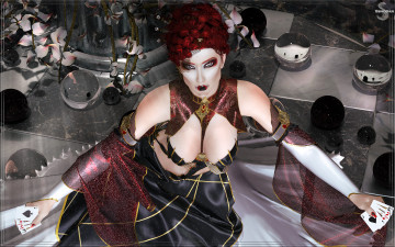 Картинка 3д+графика фантазия+ fantasy фон взгляд девушка