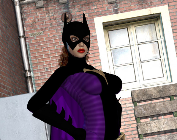 Обои картинки фото 3д графика, фантазия , fantasy, супермен, фон, взгляд, девушка