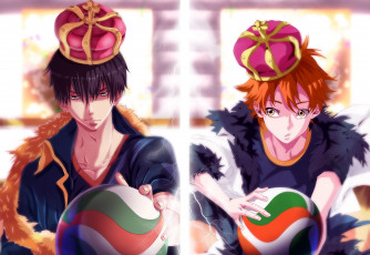 Картинка аниме haikyuu парни