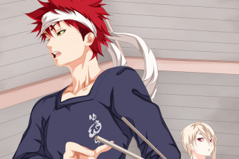 Картинка аниме shokugeki+no+soma сома