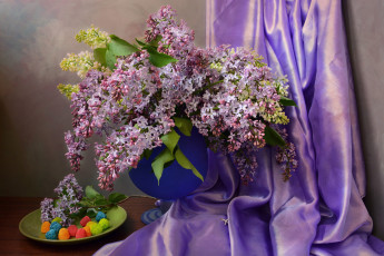 Картинка еда натюрморт букет сирень композиция весна