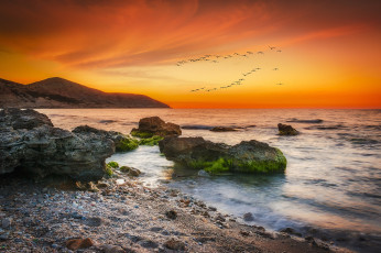 Картинка природа восходы закаты простор