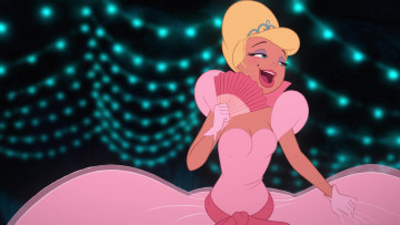 Картинка мультфильмы the+princess+and+the+frog веер принцесса