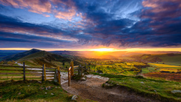 Картинка природа восходы закаты простор