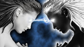 Картинка противостояние рисованное -+другое белое борьба черное